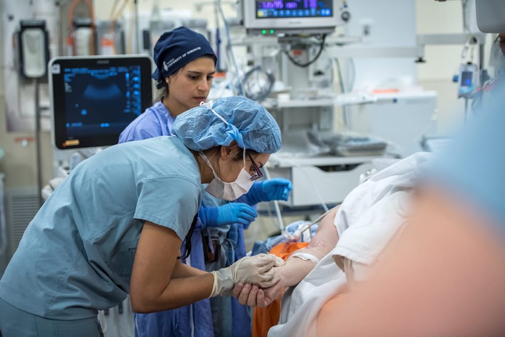 Nurses working